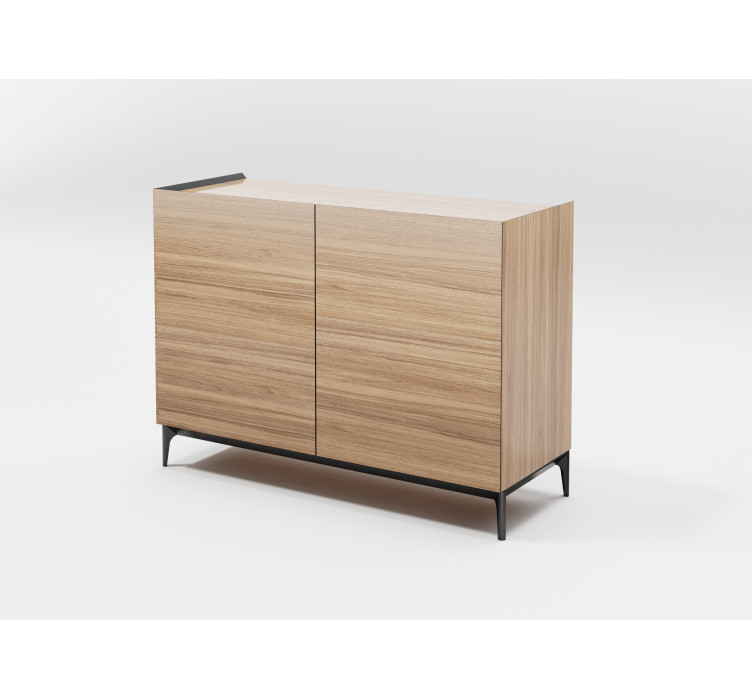 Прямий комод із дверцятами без ручок Beta 4 Wood1